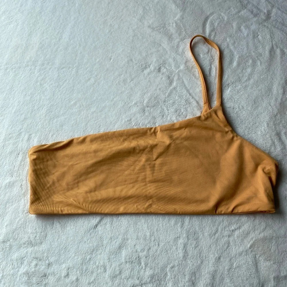 New! Free People x Toast Signature One-Shoulder Bikini top 19815 - Picture 2 of 7